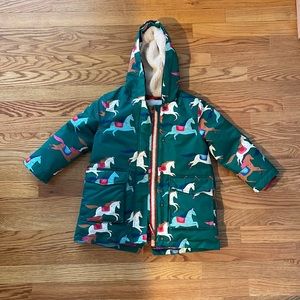 Mini Boden girls winter coat EUC SIZE 4-5